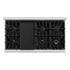 ZLINE 48" Dual Fuel Range, Gas Cooktop, Electric Convection Oven DuraSnow® Stainless Steel, White Matte Door CDRS-WM-48