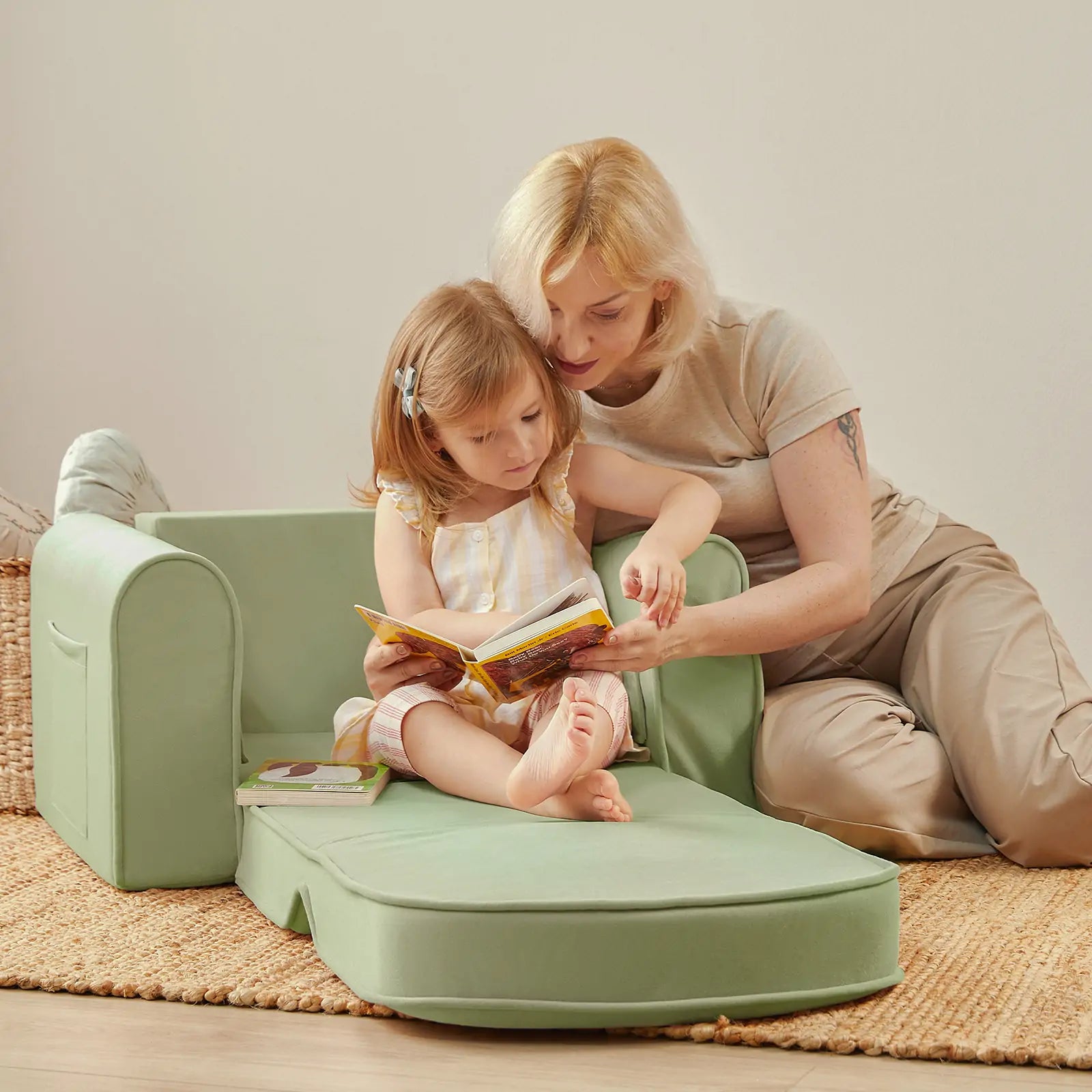 Tiny Land® GentleSnug Kid Chair - Sage