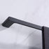 Luxurious 4-Piece Brass Matte Black Bathroom Hardware Set: Towel Bar, Towel Ring, Toilet Paper Holder, Robe Hook, and Tower Holder - Wall Mounted