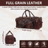 Vintage Dark Brown Traveller Duffle Bag