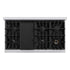 ZLINE 48" Dual Fuel Range, Gas Cooktop, Electric Convection Oven Stainless Steel, White Matte Door CDR-WM-48