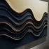 Black and Gold Minimalist Abstract Wall Art III