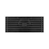 8 Inch Shower Linear Matte black Drain Rectangular Floor Drain with Accessories Square Hole Pattern Cover Grate Removable Matte Black Brass