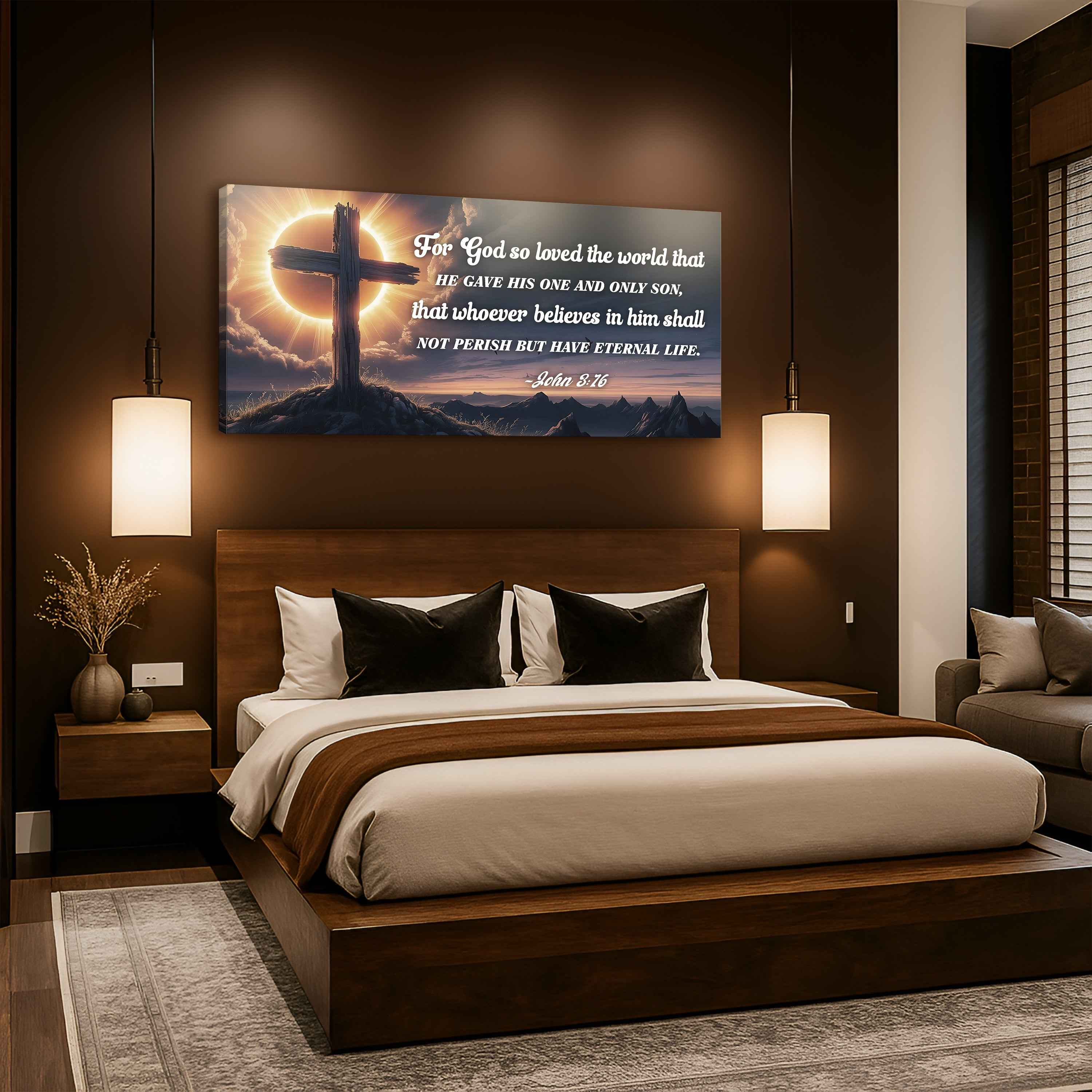 John 3:16: For God So Loved The World Faith Sign VII