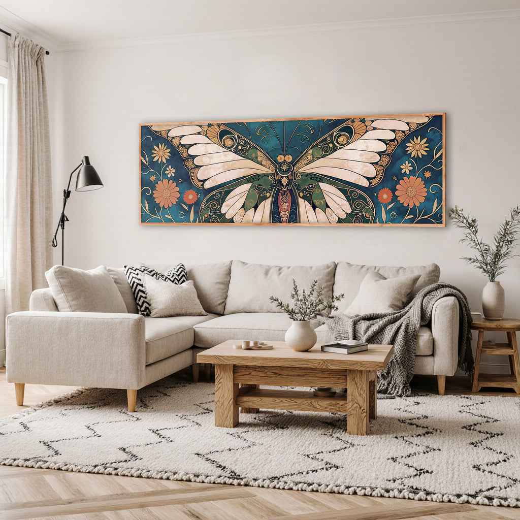 Abstract Vintage Butterfly Wall Art