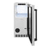 ZLINE 15" Touchstone Clear Cube Ice Maker Drain Pump Stainless Steel Matte Black ICCDZ-ST-15-MB