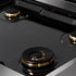 ZLINE 30" Paramount Gas Rangetop DuraSnow® Stainless Steel Champagne Bronze SRTSZ-30-CB
