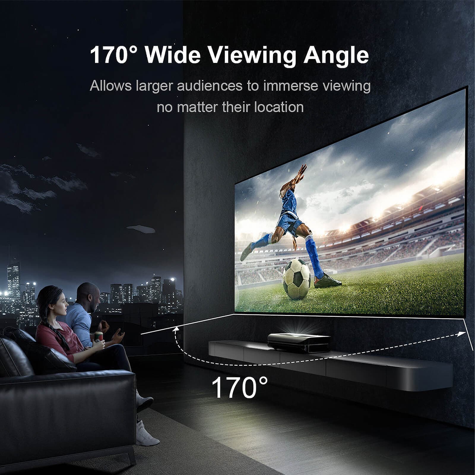 100''-180'' Matte White Screen