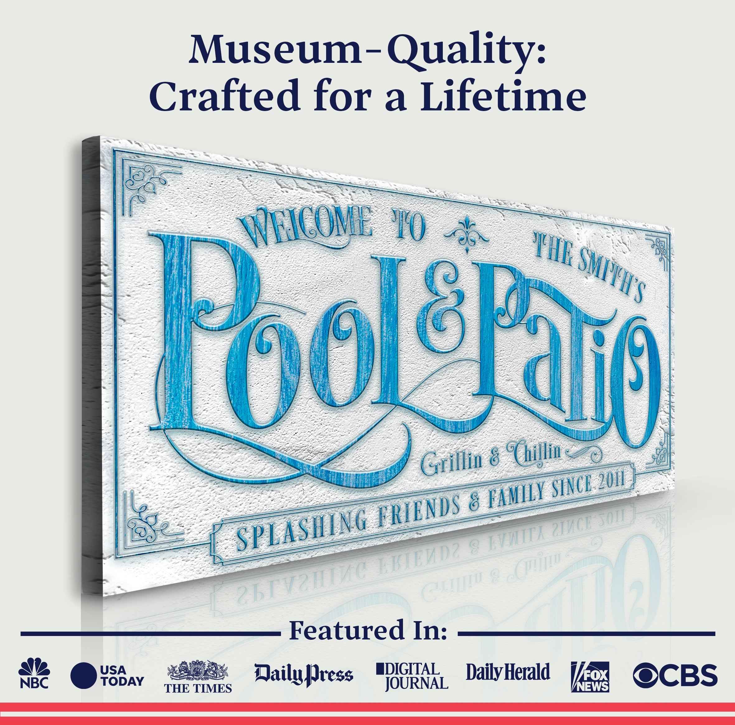 Personalized Swimming Pool Sign