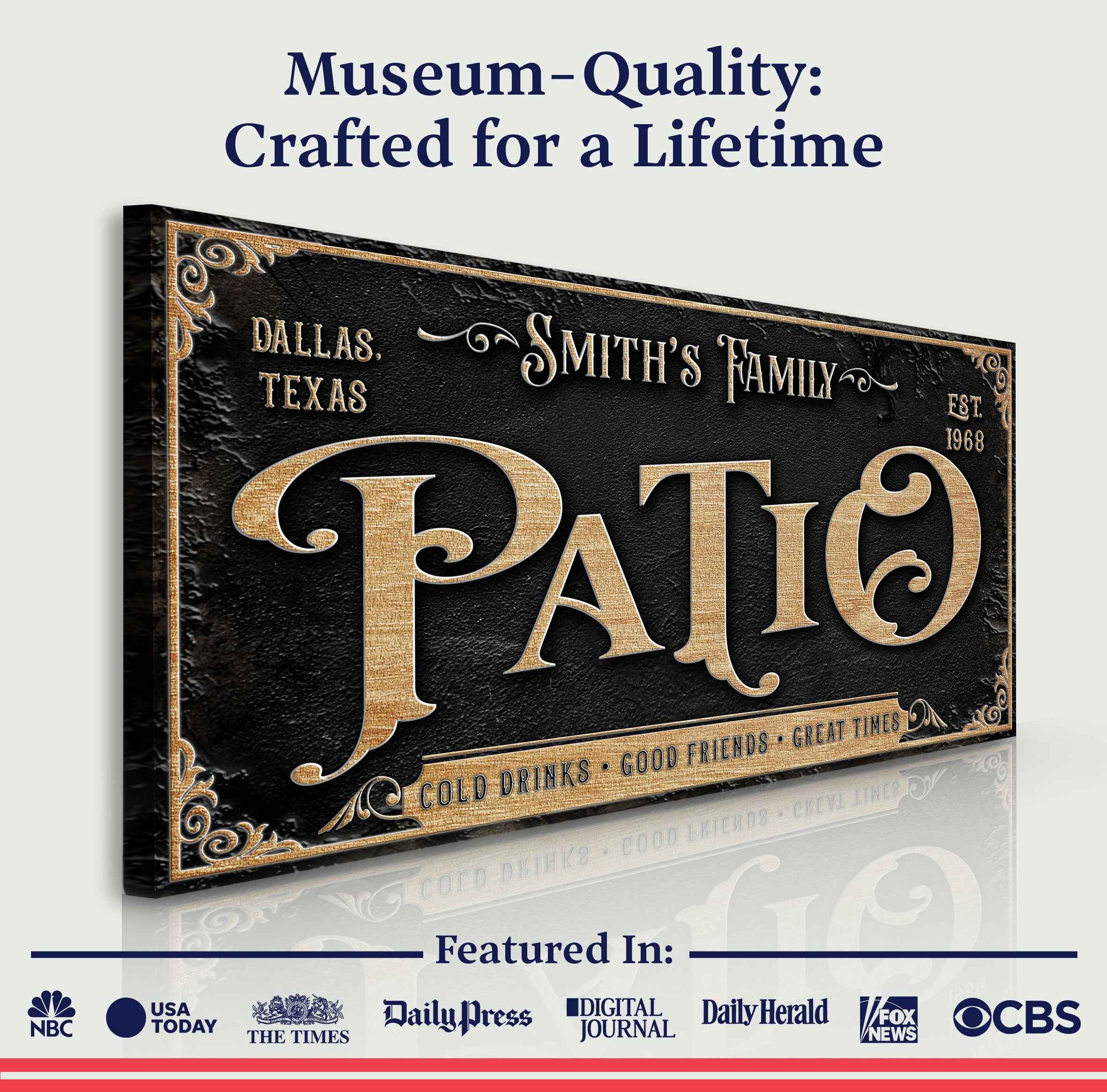Personalized Patio Sign II