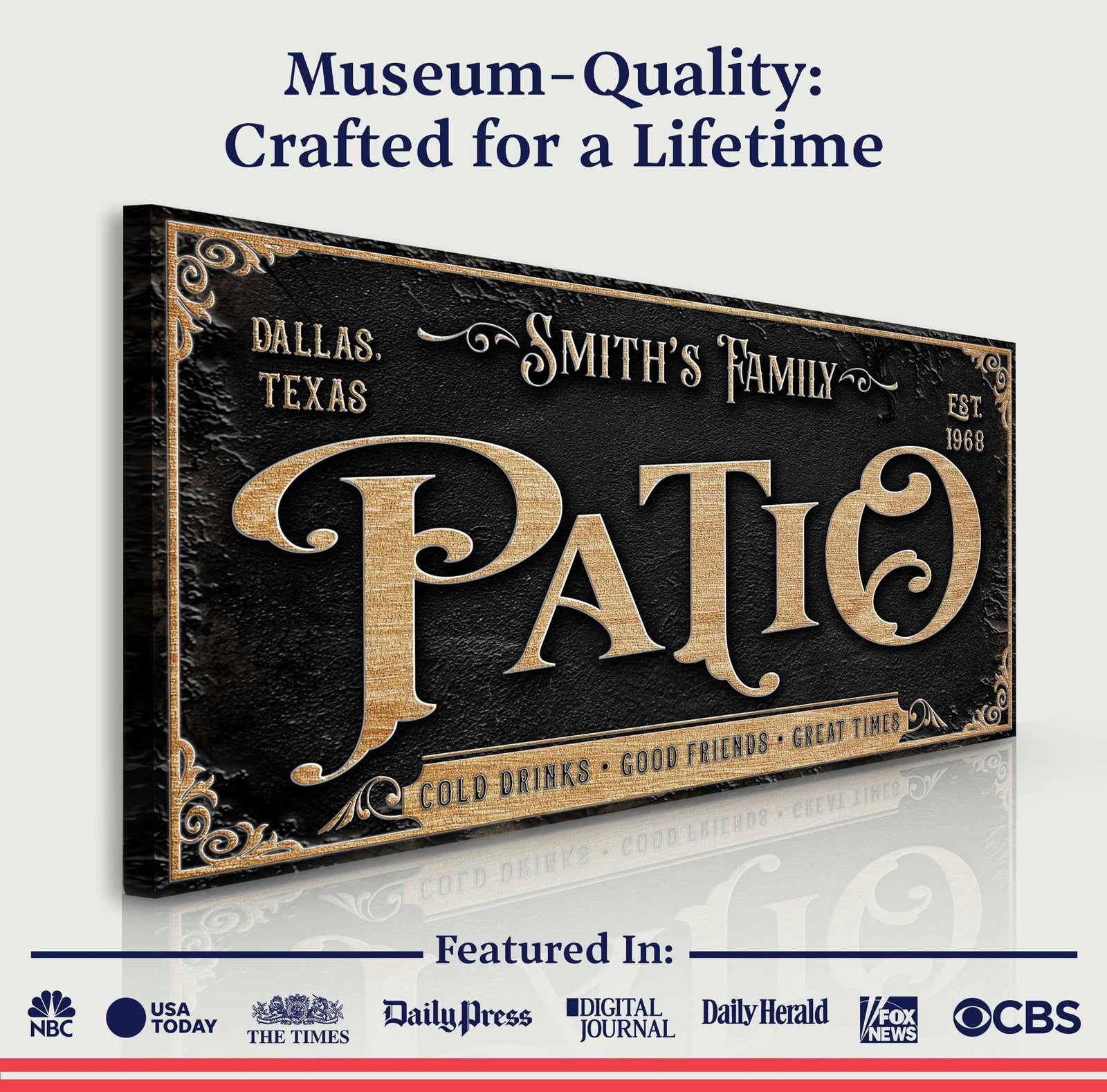 Personalized Patio Sign II