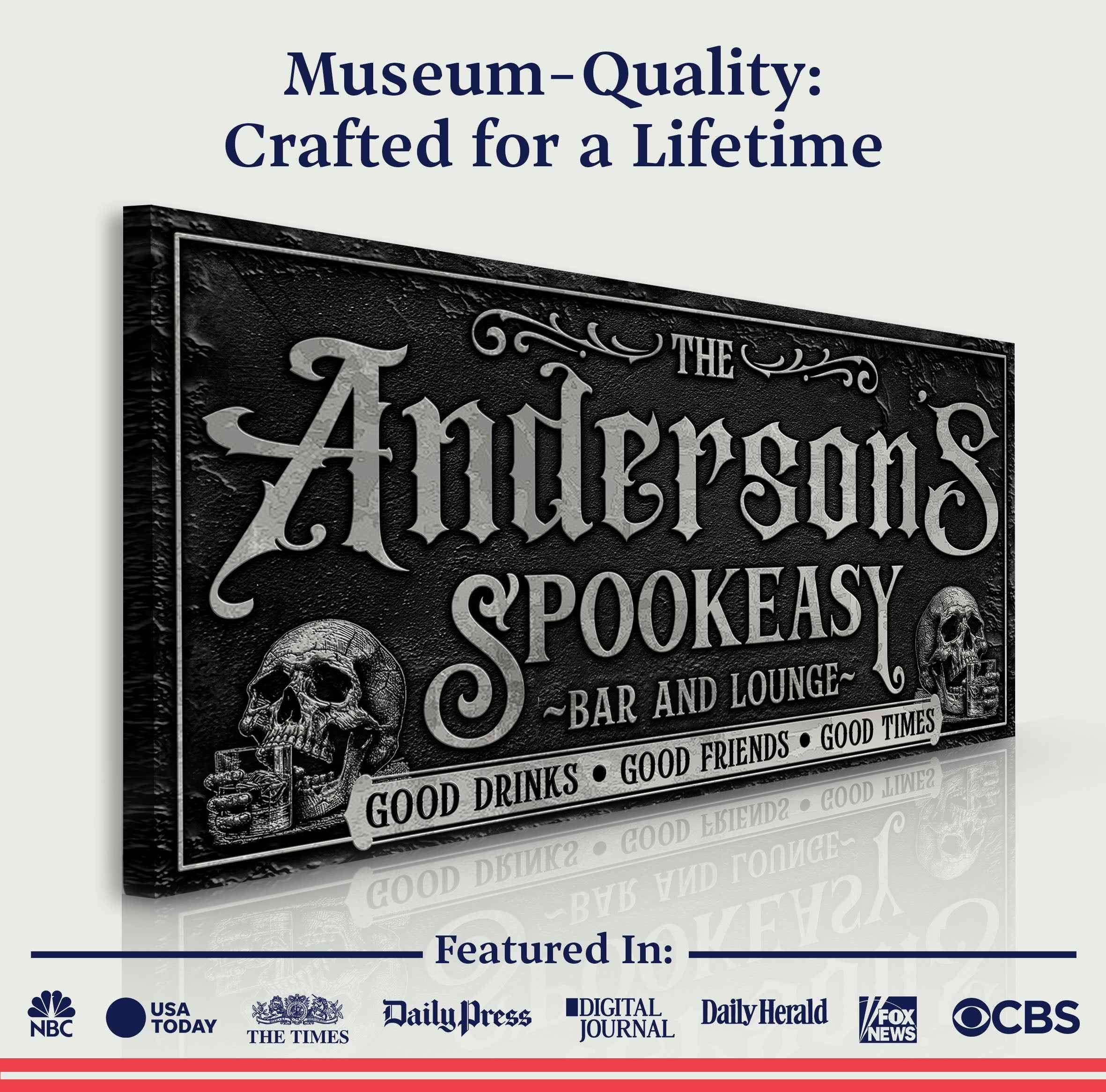 Personalized Spookeasy Bar Sign II
