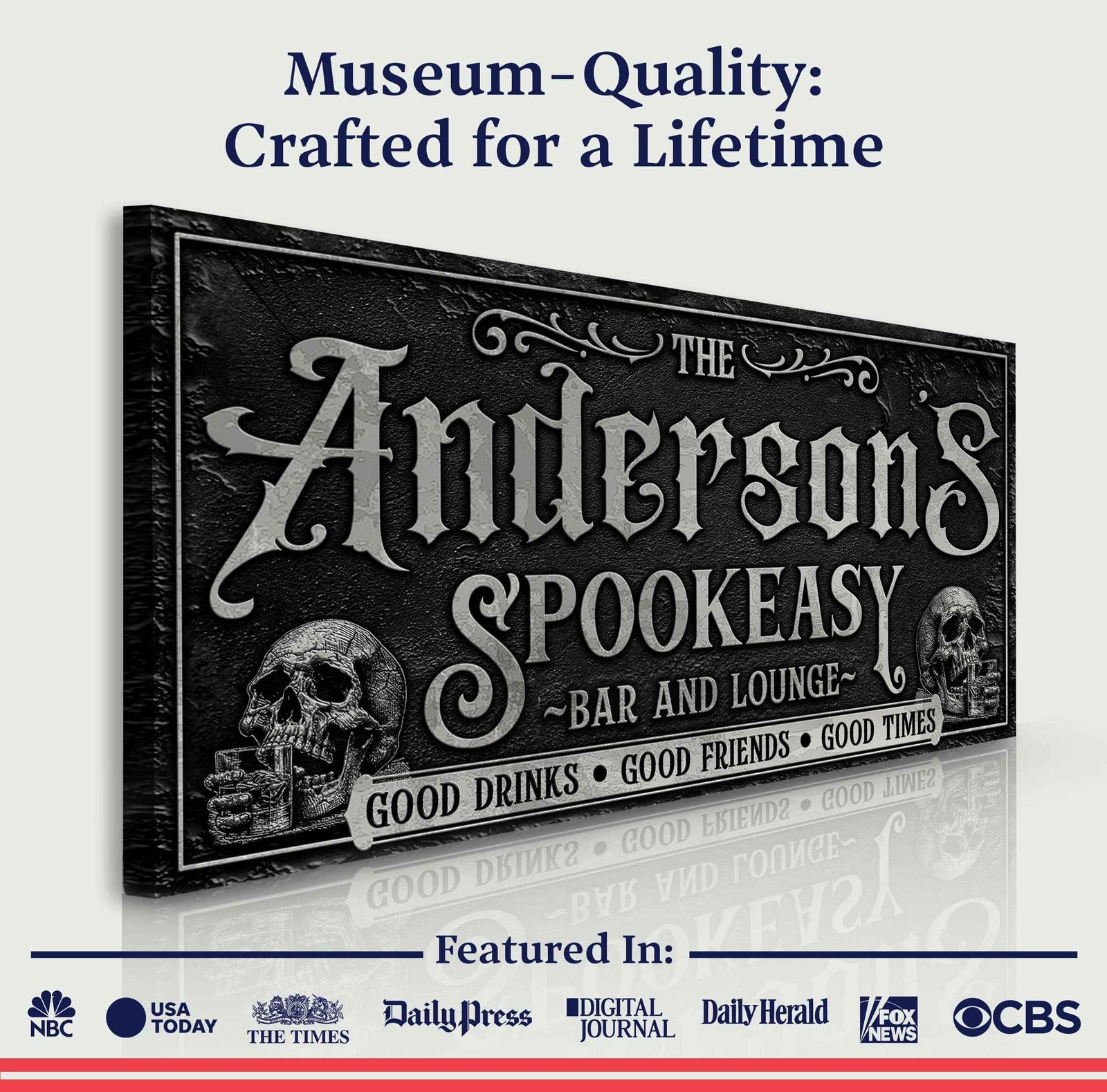 Personalized Spookeasy Bar Sign II