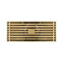 8 x3 Inch or 4 x 4 inch Shower Linear Brushed Gold Drain Rectangular Floor Drain with Accessories Square Hole Pattern Cover Grate Removable  Brushed Gold Brass