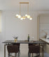 Modern Light Luxury Chandelier with Horizontal Pipe Suspension for Kitchen
