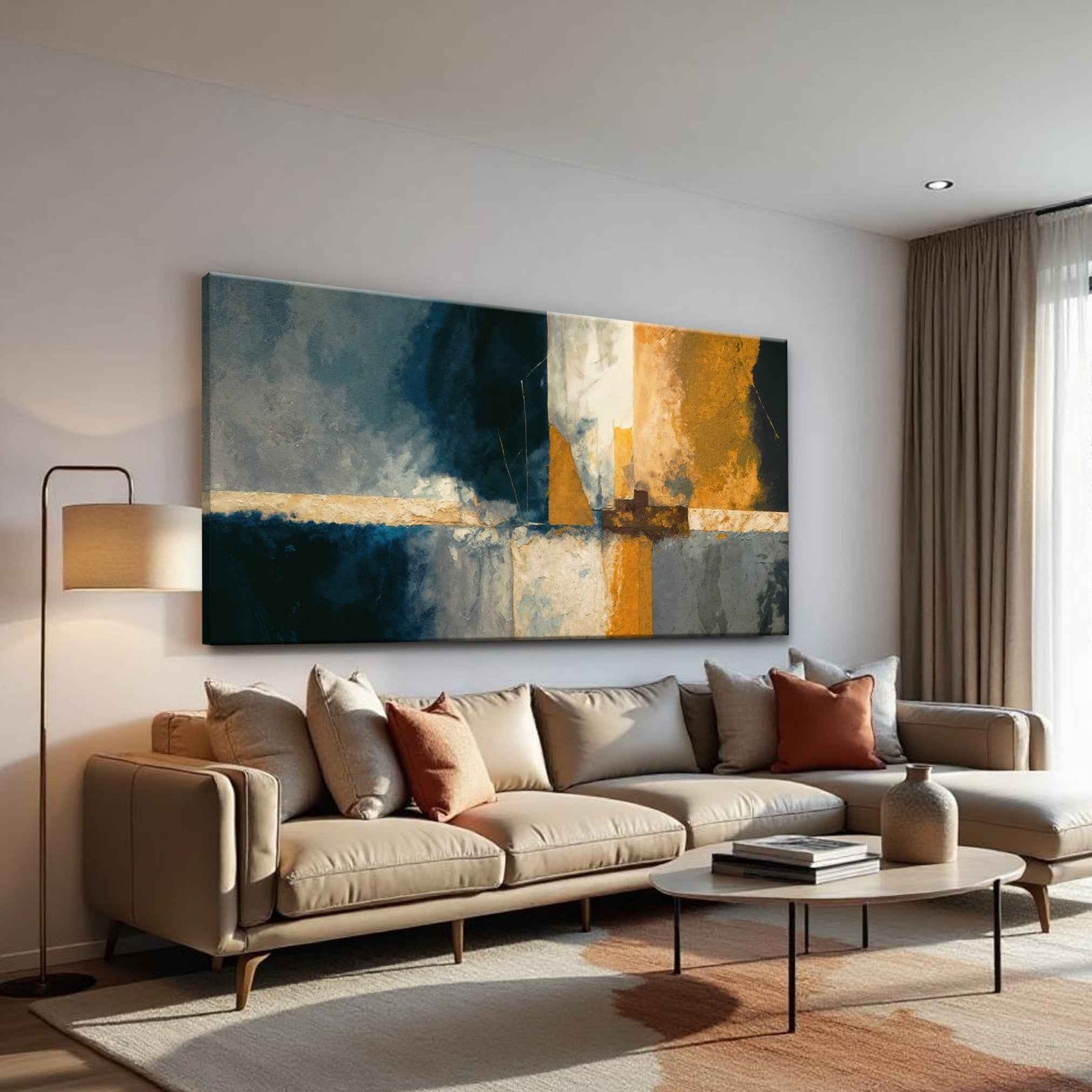 Abstract Geometric Lines Wall Art