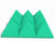 4 Inch Acoustic Foam Pyramid Style Panels - 13 Color Options