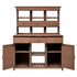 65.7" Garden Potting Bench Table with Hutch & Storage - Fir Wood