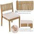 U_Style Multi-Person Outdoor Acacia Wood Dining Table and Chair Set