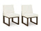 Radkin - Dining Upholstered Side Chair (Set of 2) - Off White / Brown