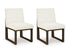 Radkin - Dining Upholstered Side Chair (Set of 2) - Off White / Brown