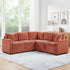 Modern L Shaped Sectional Sofa Bed With Hidden Storage Upholstery
