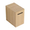 Floating Bathroom Vanity Single Door Base Cabinet, Wall Mounted Storage - Light Oak