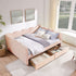 Gingham Daybed With USB Charging Port, Wave-Shaped Design