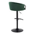 Claire - Contemporary Adjustable Barstool With Swivel With Rounded T Footrest (Set of 2)