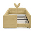 Cute Rabbit Ear Upholstered Platform Bed Frame With Safety Rail