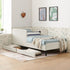 Upholstered Platform Bed Frame With 2 Storage Drawers And Adjustable Sofa Bed