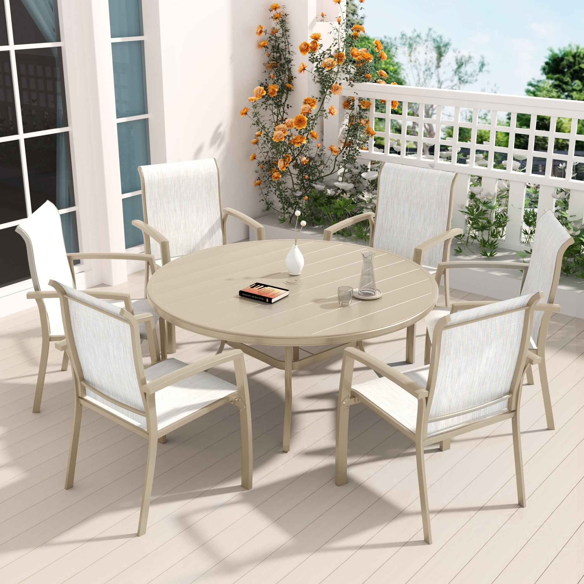 7 Pieces Patio Dining Set