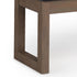 Milltown Large Ottoman Bench with Solid Wood Frame - Midnight Black