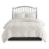 King/Cal King 3 Piece Tufted Cotton Chenille Damask Duvet Cover Set