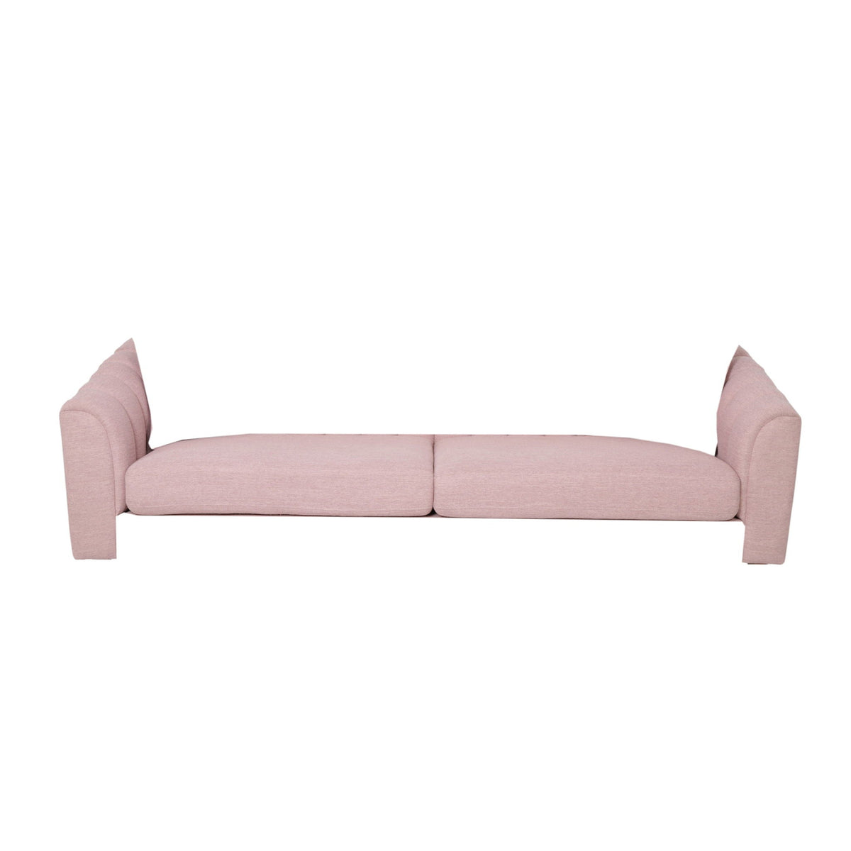 Contemporary 3 Seater Sofa with Plush Accents - Fabric