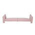 Contemporary 3 Seater Sofa with Plush Accents - Fabric