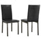 Garza Upholstered Dining Side Chair Dark Brown (Set of 2)