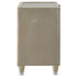 Lorient 2-drawer LED Nightstand with USB Ivory and Camel