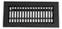 Cast Aluminum Contemporary Vent Covers - Black
