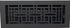 Cast Aluminum Arts & Crafts Vent Cover - Black
