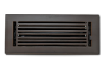 Cast Aluminum Linear Bar Vent Covers - Oxidized Bronze