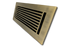 Cast Aluminum Linear Bar Vent Covers - Satin Brass