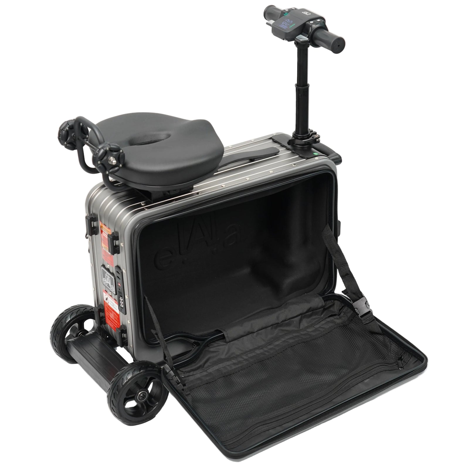 Elala Master - Gray Motorized Suitcase