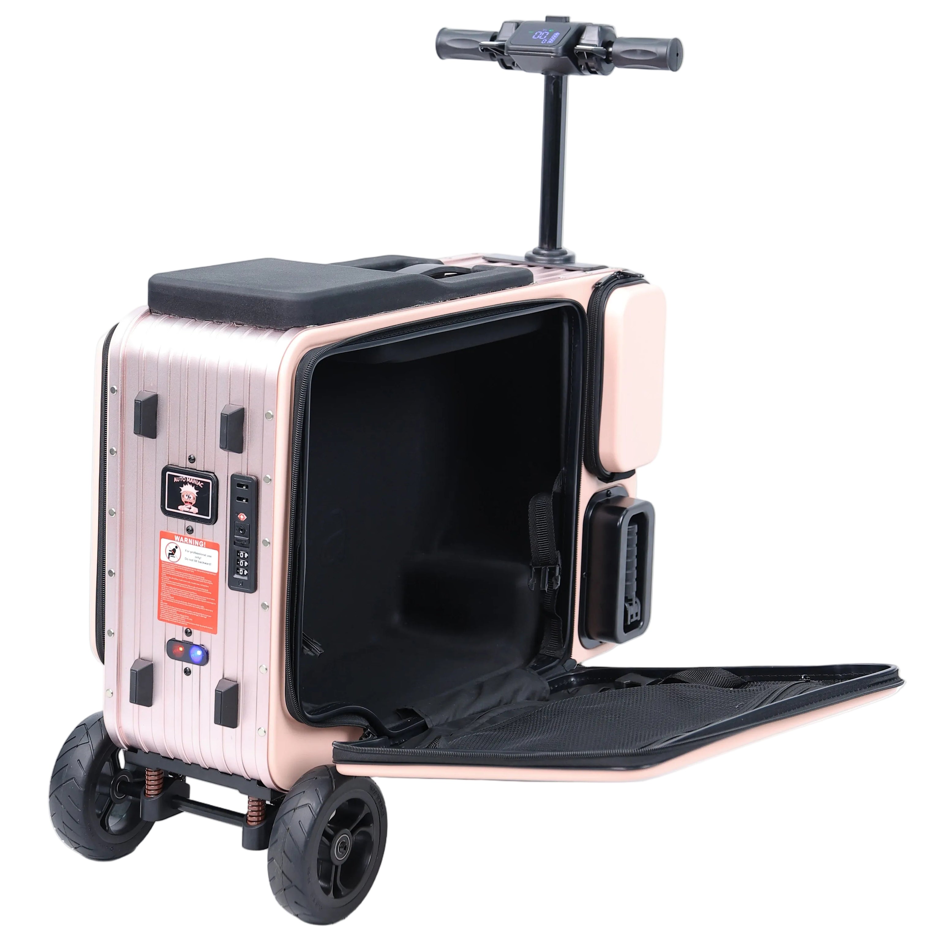 Elala P28 - Pink Motorized Suitcase