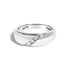Men's .925 Sterling Silver 1/6 Cttw 3 Stone Diamond Band Ring (H-I Color, I1-I2 Clarity) - Ring Size 10