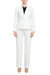 Le Suit Notched Collar 1 Button Jacket with Button Hook Zipper Closure Pants (Two Piece Set)