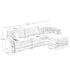 Walker Edison | Corduroy Cloud Couch with Ottoman