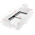 Cute Rabbit Ear Upholstered Platform Bed Frame With Safety Rail