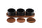 Ceramic Condiment Set on Acacia Wood Base