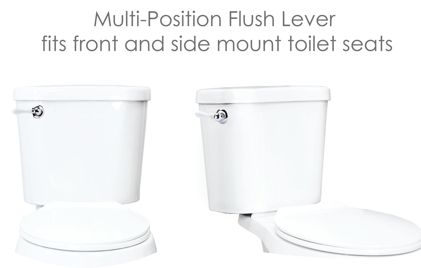 Universal Toilet Flush Replacement Handle (WhiteFinish)